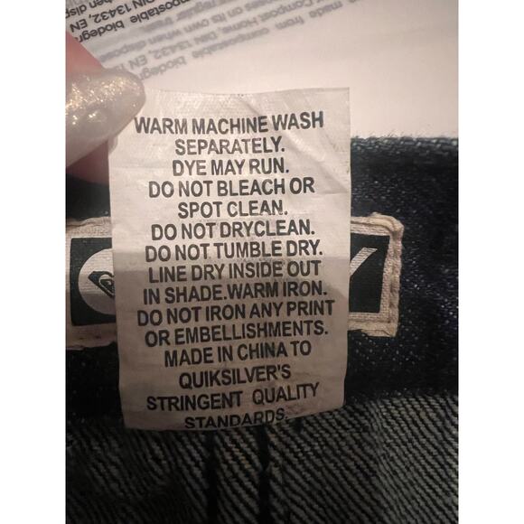 Y2K Roxy Medium Wash Denim 100% Cotton Mini Skirt Size 10 - Picture 5 of 5